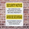 Signmission No Concealed Weapons Bilingual OSHA Security Notice Sign, Plastic, 7in W x 10in L, 2PK OS-2PACK-SN-P-710-L-11584 - alternate 2